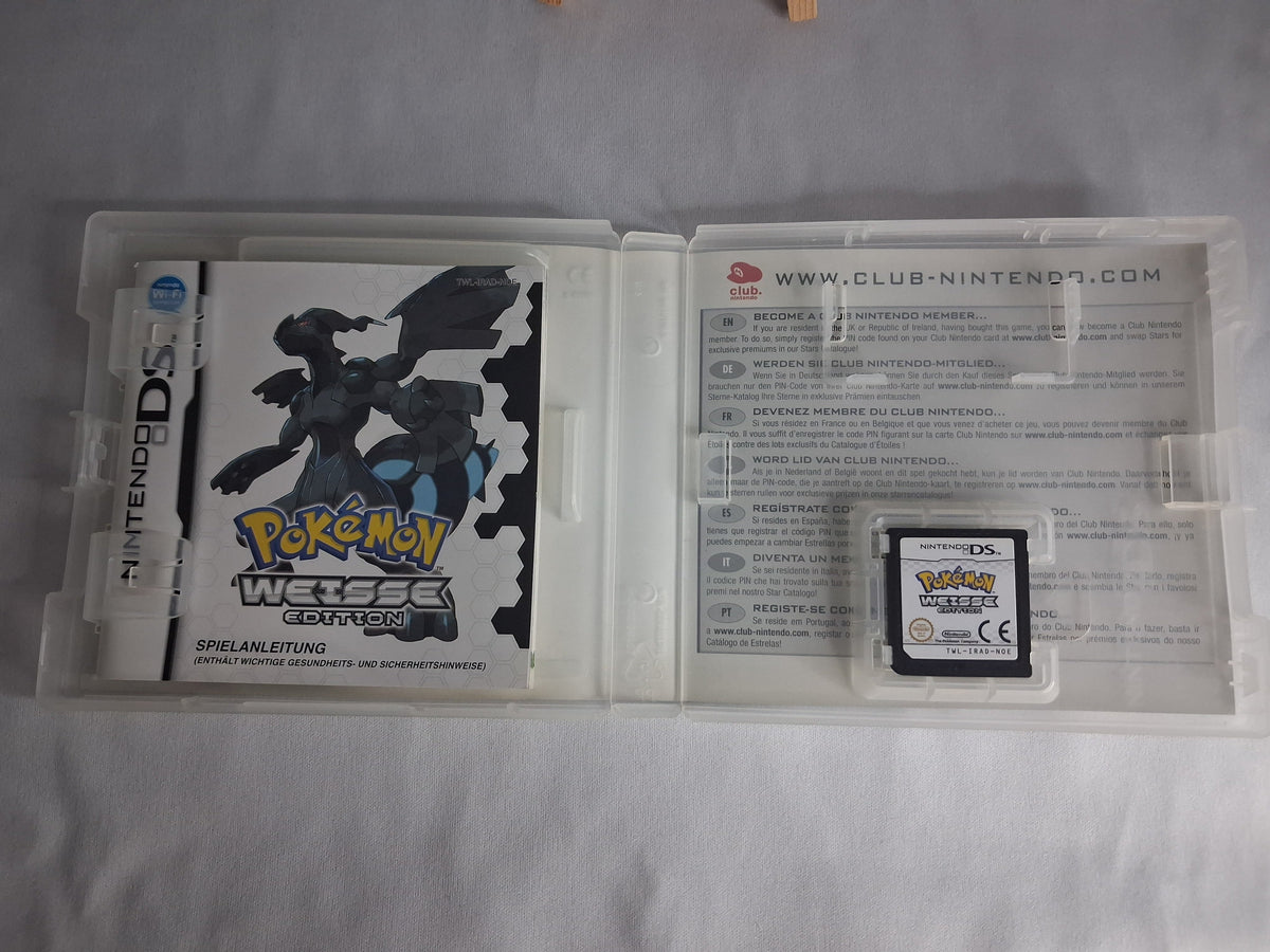 Pokémon Weiße Edition - Nintendo DS - 2011 - Modul + Hülle und Spielanleitung - DE