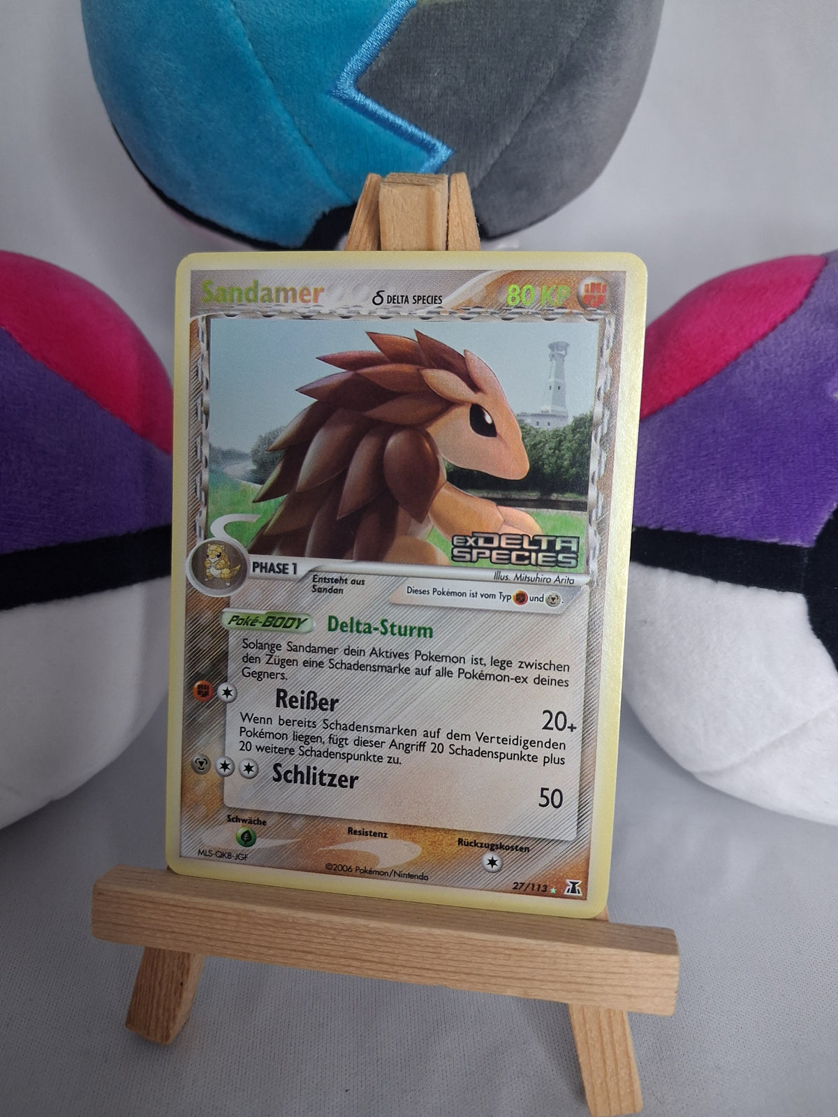 Sandamer - ex Delta Species (DE) - 27/113 - Stamped Reverse Holo - EX