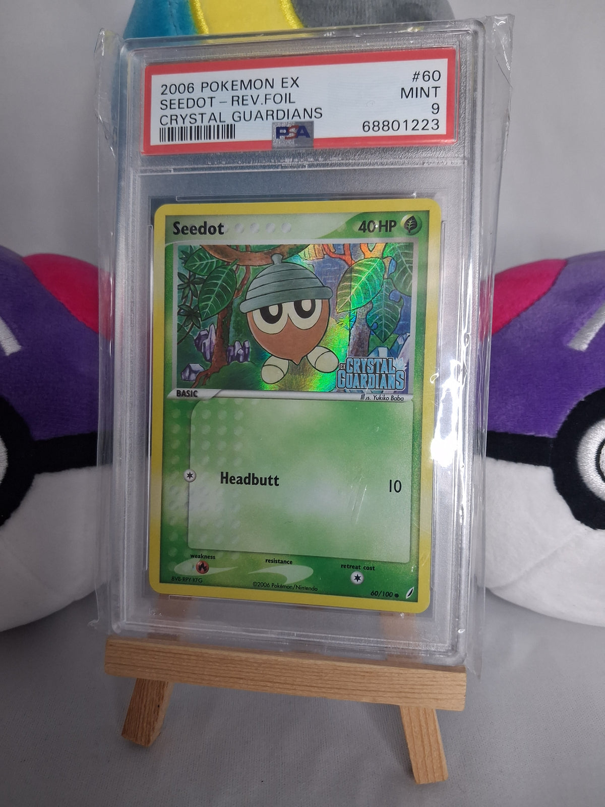 Samurzel (Seedot) - ex Crystal Guardians (EN) - 60/100 - Stamped Reverse Holo - PSA 9
