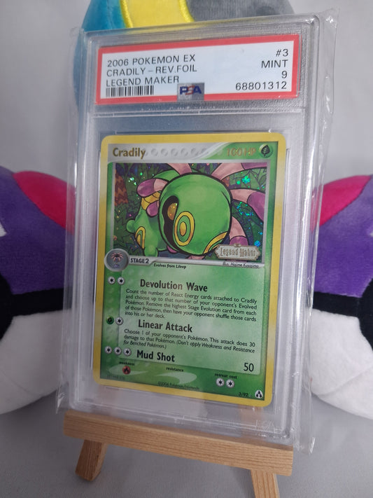 Wielie (Cradily) - ex Legend Maker (EN) - 3/92 - Stamped Reverse Holo - PSA 9