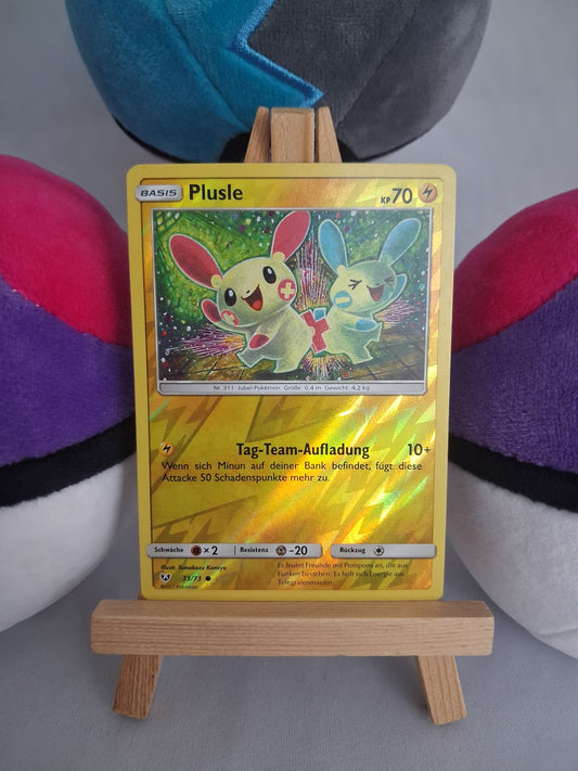 Plusle - Schimmernde Legenden (DE) - 33/73 - Reverse Holo - EX