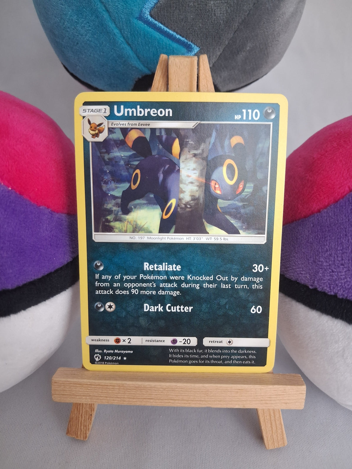 Nachtara (Umbreon) - Echo des Donners (EN) - 120/214 - Non Holo - EX