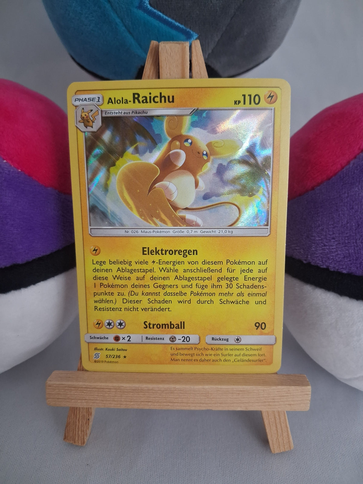 Alola-Raichu - Bund der Gleichgesinnten (DE) - 57/236 - Reverse Holo - NM