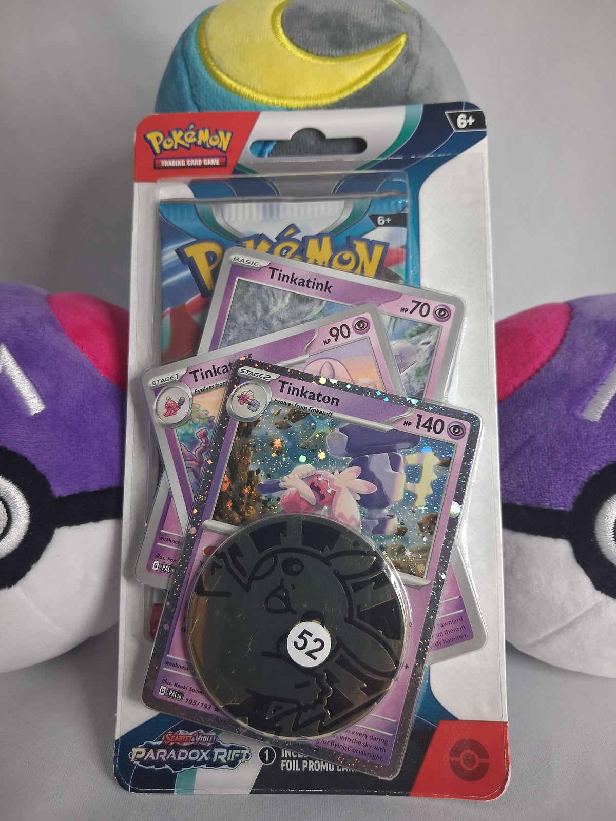 Paradox Rift 1 Pack Blister Tinkaton Evolution Pikachu Coin (EN) - 2023 - Sealed
