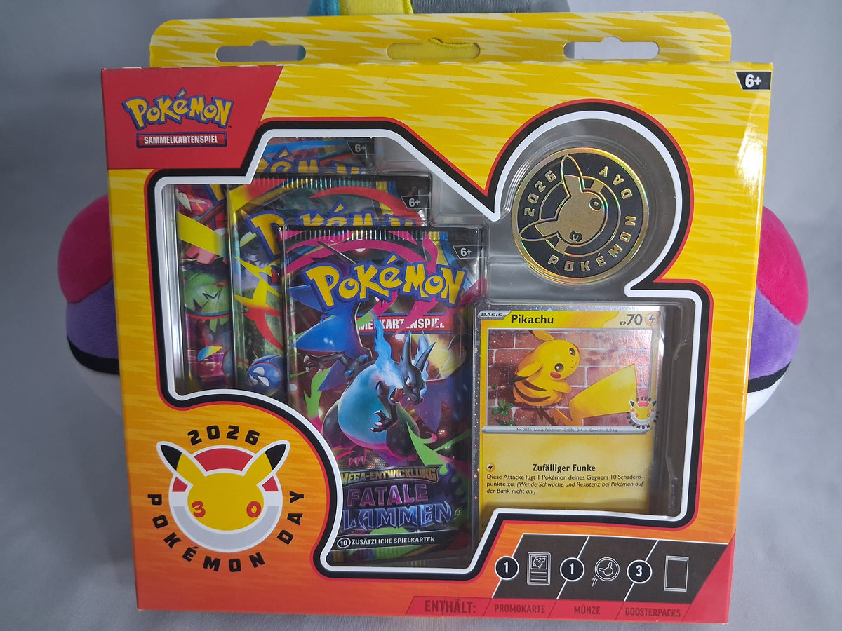 Pikachu Day 30 Jahre Kollektion - 2026 - Sealed (leichte Beschädigungen)