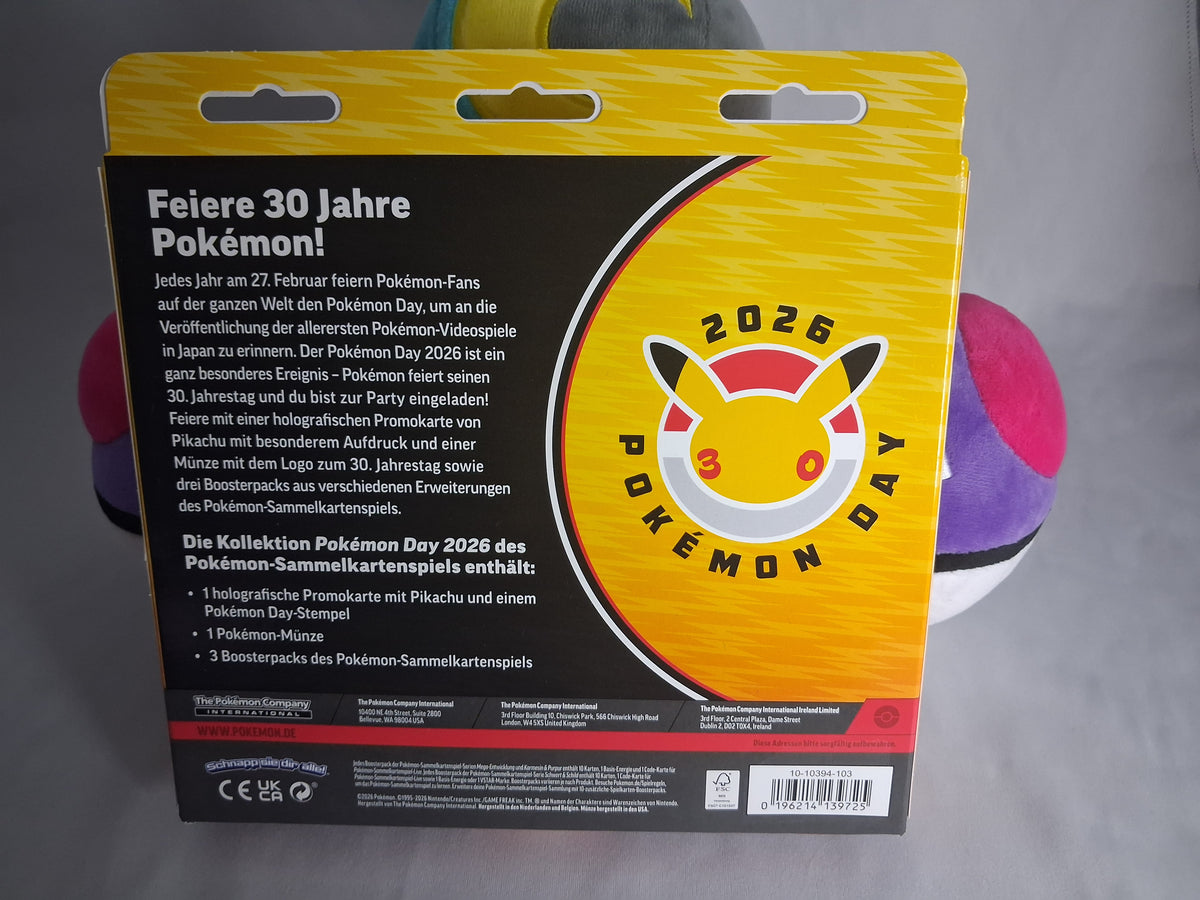 Pikachu Day 30 Jahre Kollektion - 2026 - Sealed (leichte Beschädigungen)