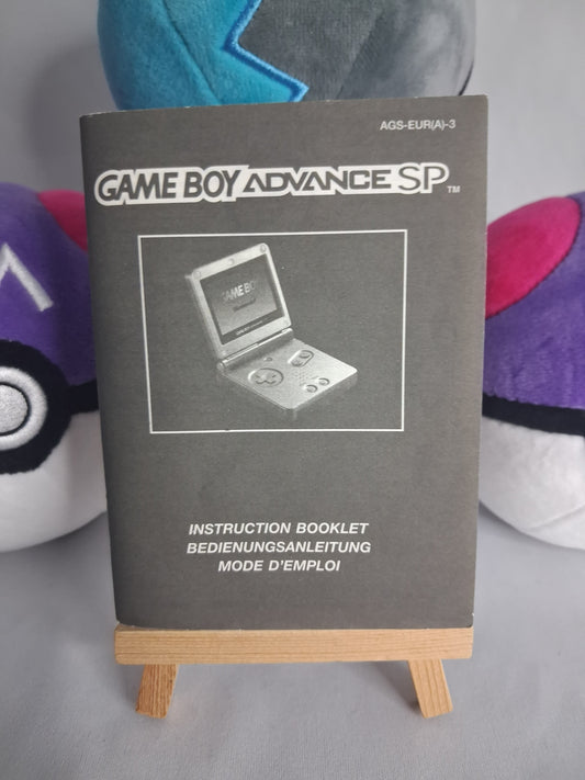 Gameboy Advance SP - Konsolenanleitung / Instruction Booklet Manual Heft - 2003 - Inlay - EU