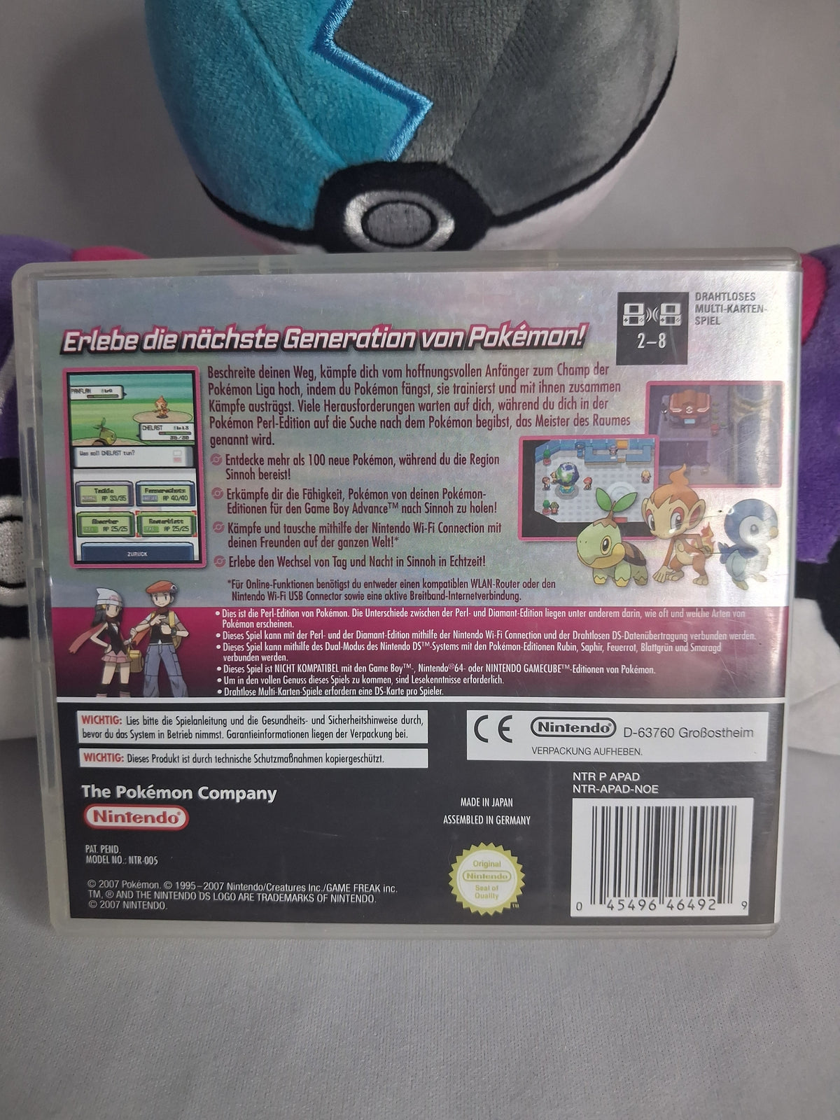 Pokémon Perl Edition - Nintendo DS - 2006 - Modul + Hülle und Spielanleitung - DE