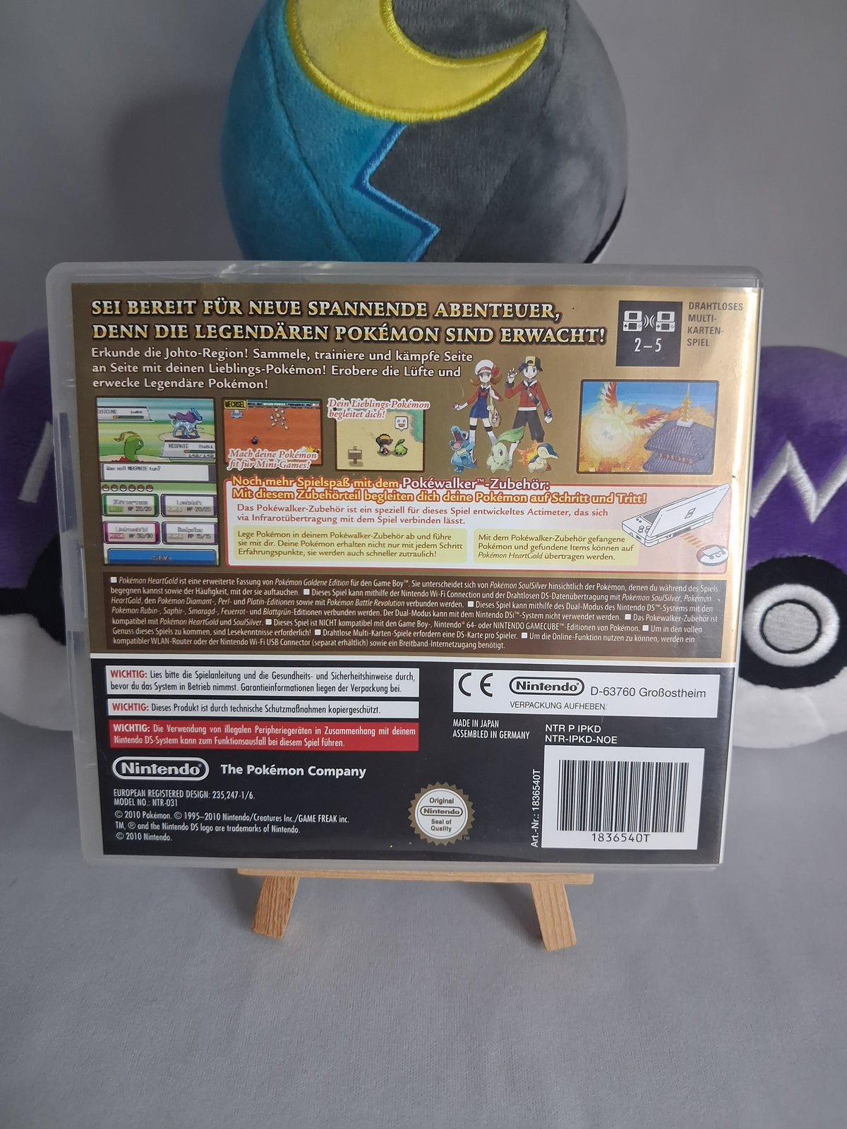 Pokémon HeartGold Goldene Edition - Nintendo DS - 2010 - Modul + Hülle und Inlay - DE