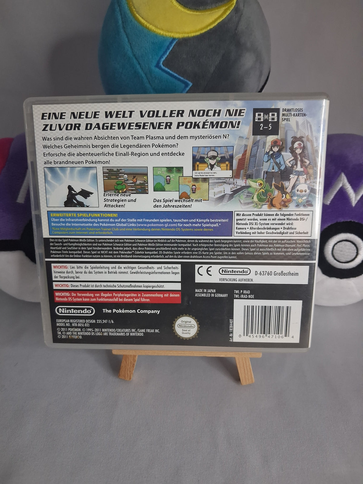 Pokémon Weiße Edition - Nintendo DS - 2011 - Modul + Hülle und Spielanleitung - DE
