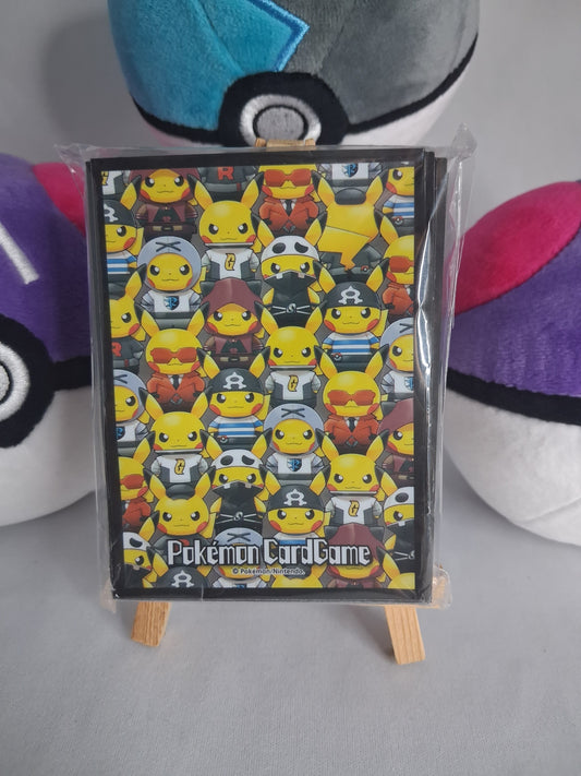 Pokémon Center Pretend Team Skull Grunt Pikachu Sleeves - 65 Stück - 2016 - Sealed Pack