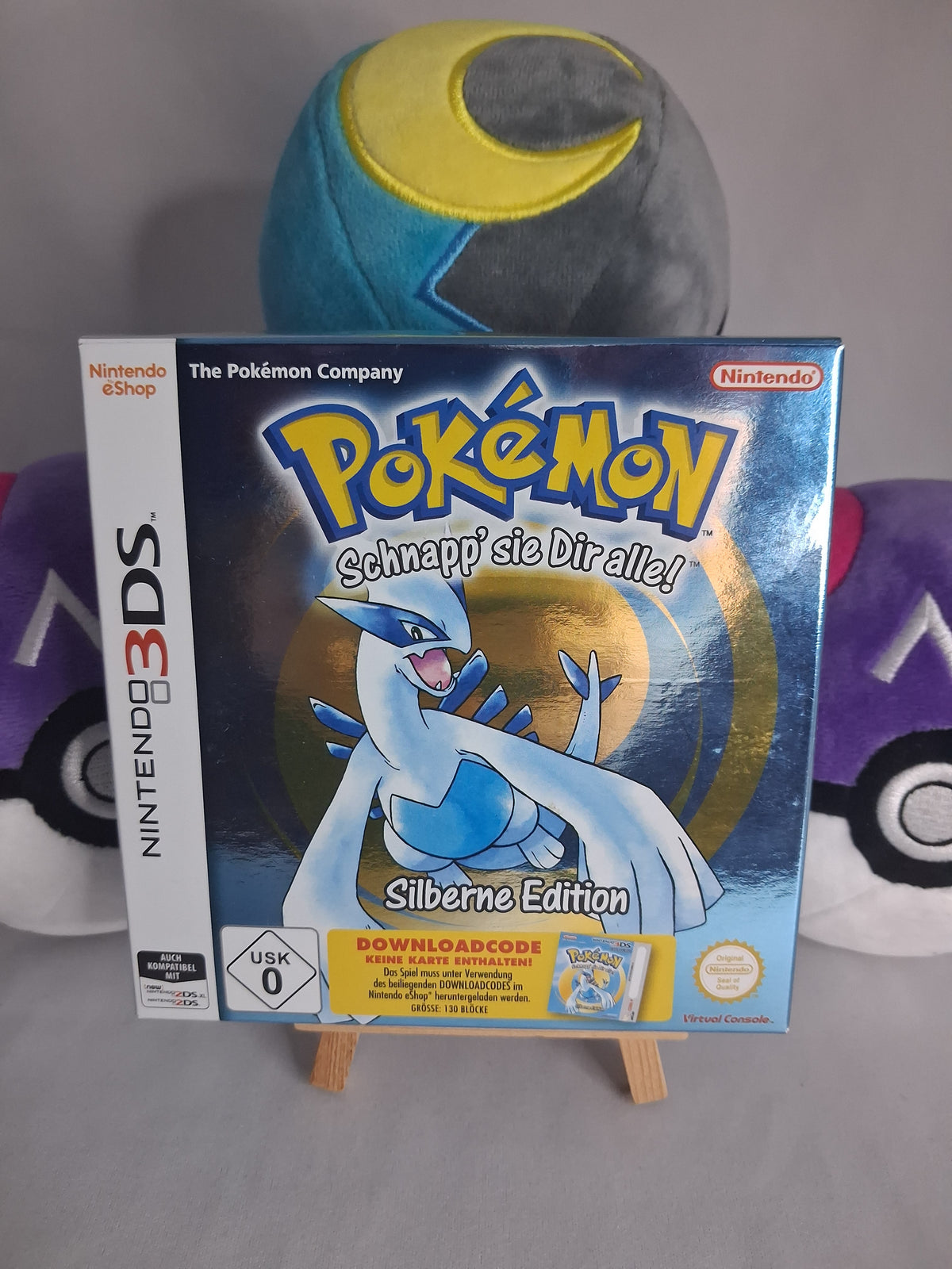 Pokémon Silberne Edition Virtual Console - Nintendo 3DS - 2017 - Verpackung inkl. Benutztem Code