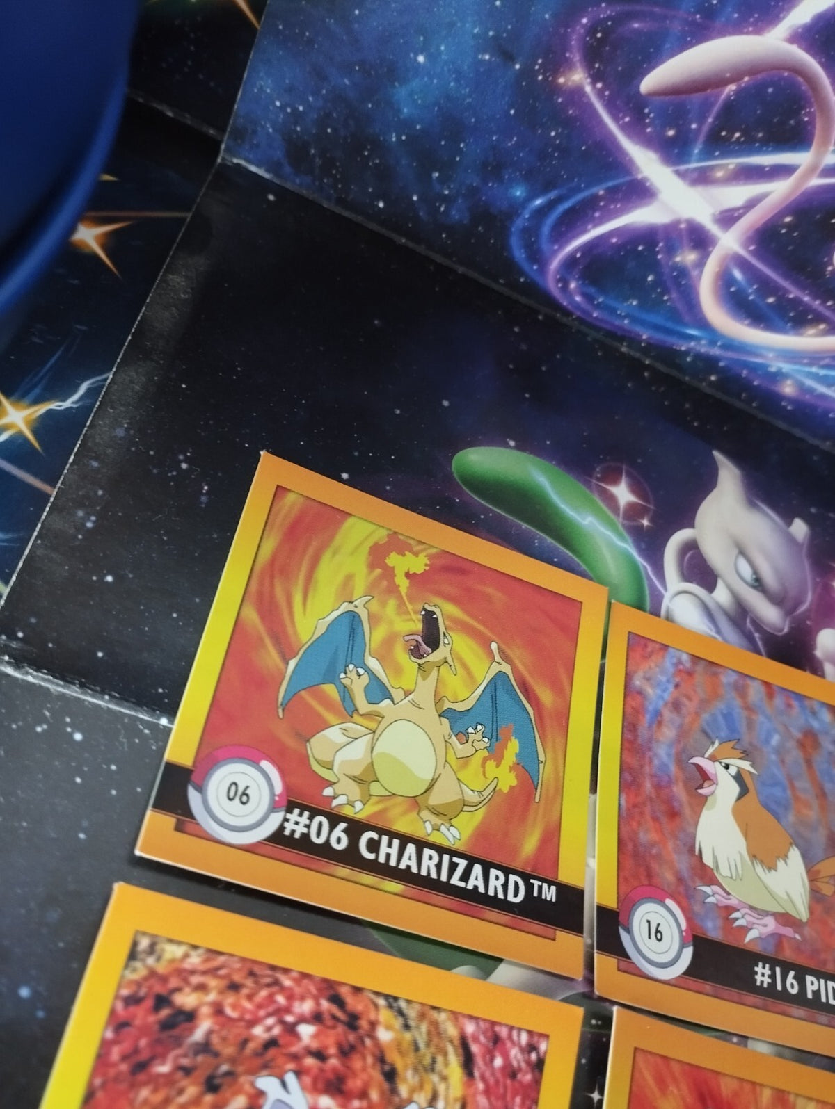 Pokémon Sticker Sammlung Glurak Charizard Ash Holo Lot NM Top WOTC PSA
