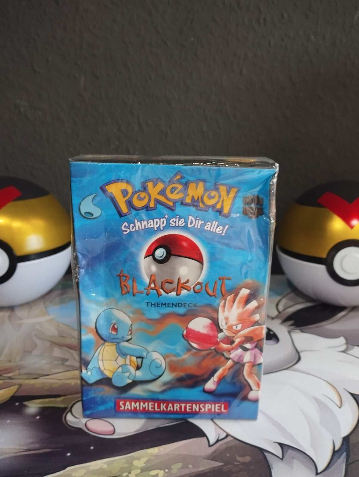 Pokémon Blackout Themendeck Base Set Deutsch Neu OVP Sealed Schiggy WOTC DE Kit