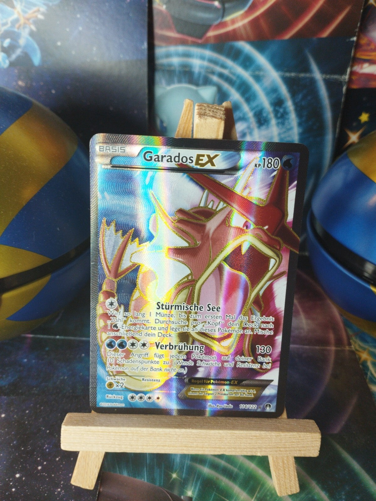 Pokémon Garados EX 114/122 XY Turbostart Breakpoint Gyarados PSA EX Good DE