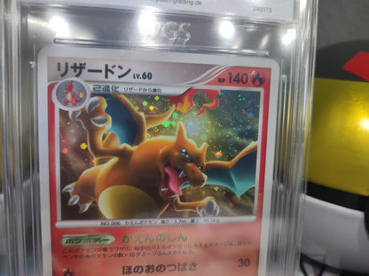 Pokémon Karte Glurak Charizard Japanisch JP Lv. 60 Pt4 017/090 PSA PGS 8,5 Mint