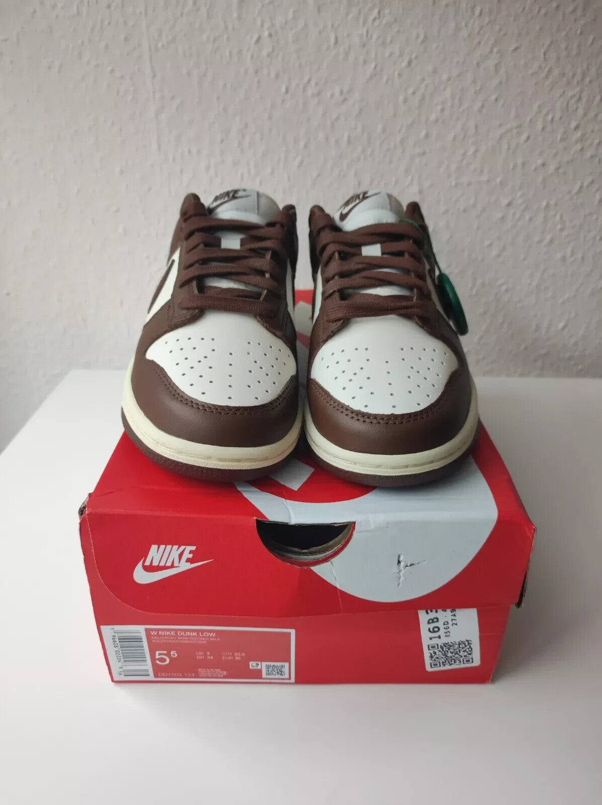 Nike Dunk Low Cacao Wow - DD1503-124 Brandneu, Ungetragen, Größe 36 (US: 5,5)