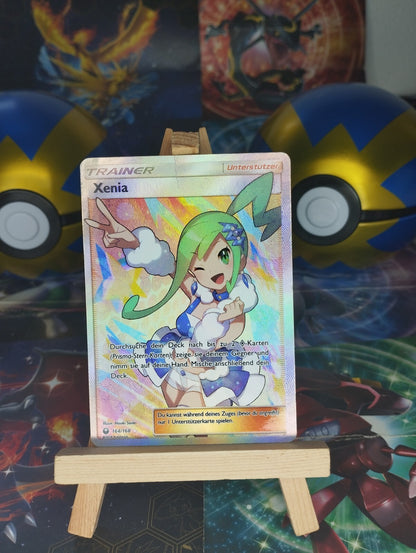 Pokémon Xenia Trainer Fullart 164/168 Sturm am Firmament DE PSA PL