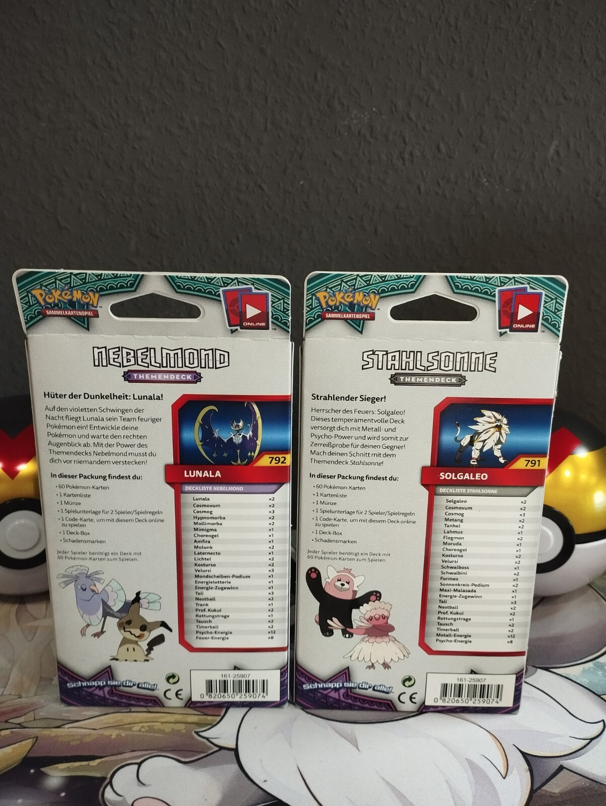 Pokémon Stunde der Wächter Themendeck Set x2 Neu OVP Stahlsonne Nebelmond DE PSA