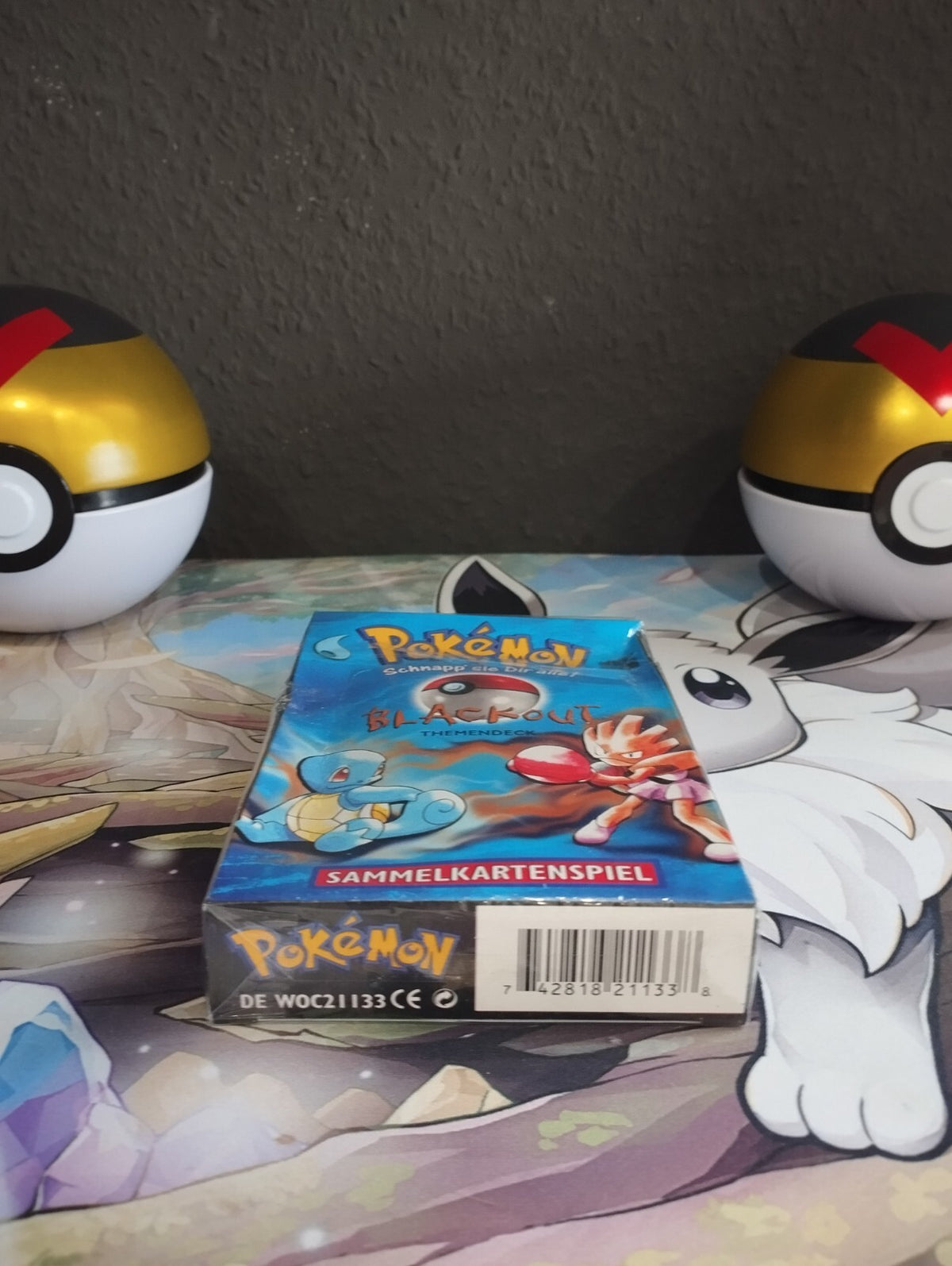 Pokémon Blackout Themendeck Base Set Deutsch Neu OVP Sealed Schiggy WOTC DE Kit
