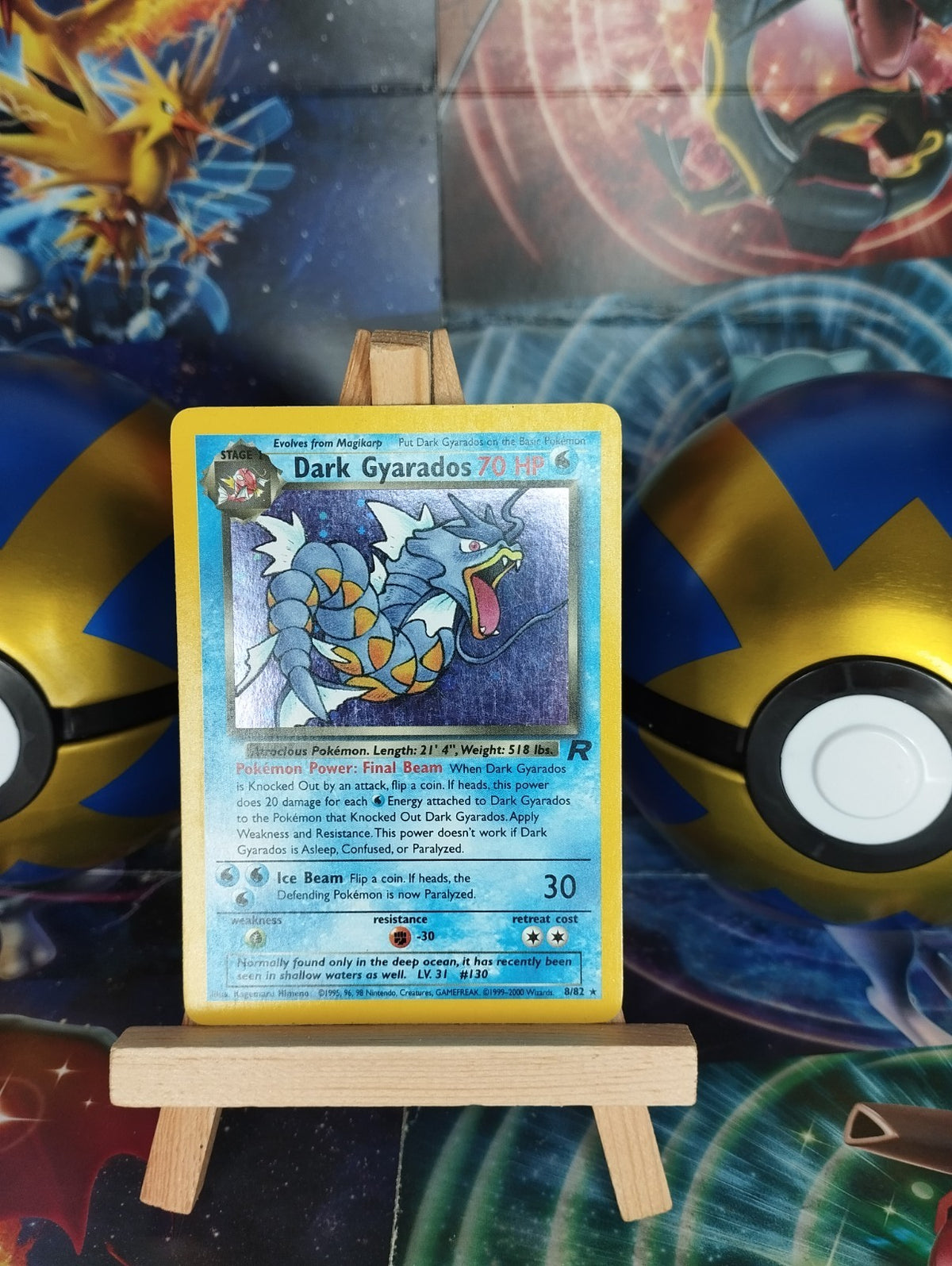 Pokémon Karte Dunkles Garados 8/82 Team Rocket Dark Gyarados PSA EN Holo PL