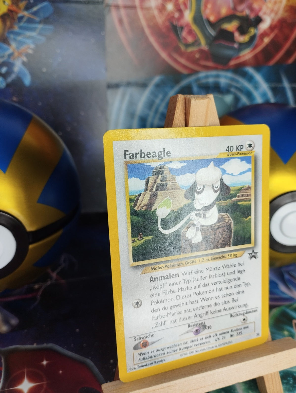 Pokémon Karte Farbeagle (WP 32) WOTC Wizards Promo 32 PSA DE Smeargle LP #2