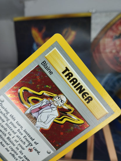 Pokémon Karte Blaine 17/132 Gym Challenge WOTC Holo PSA EN EX