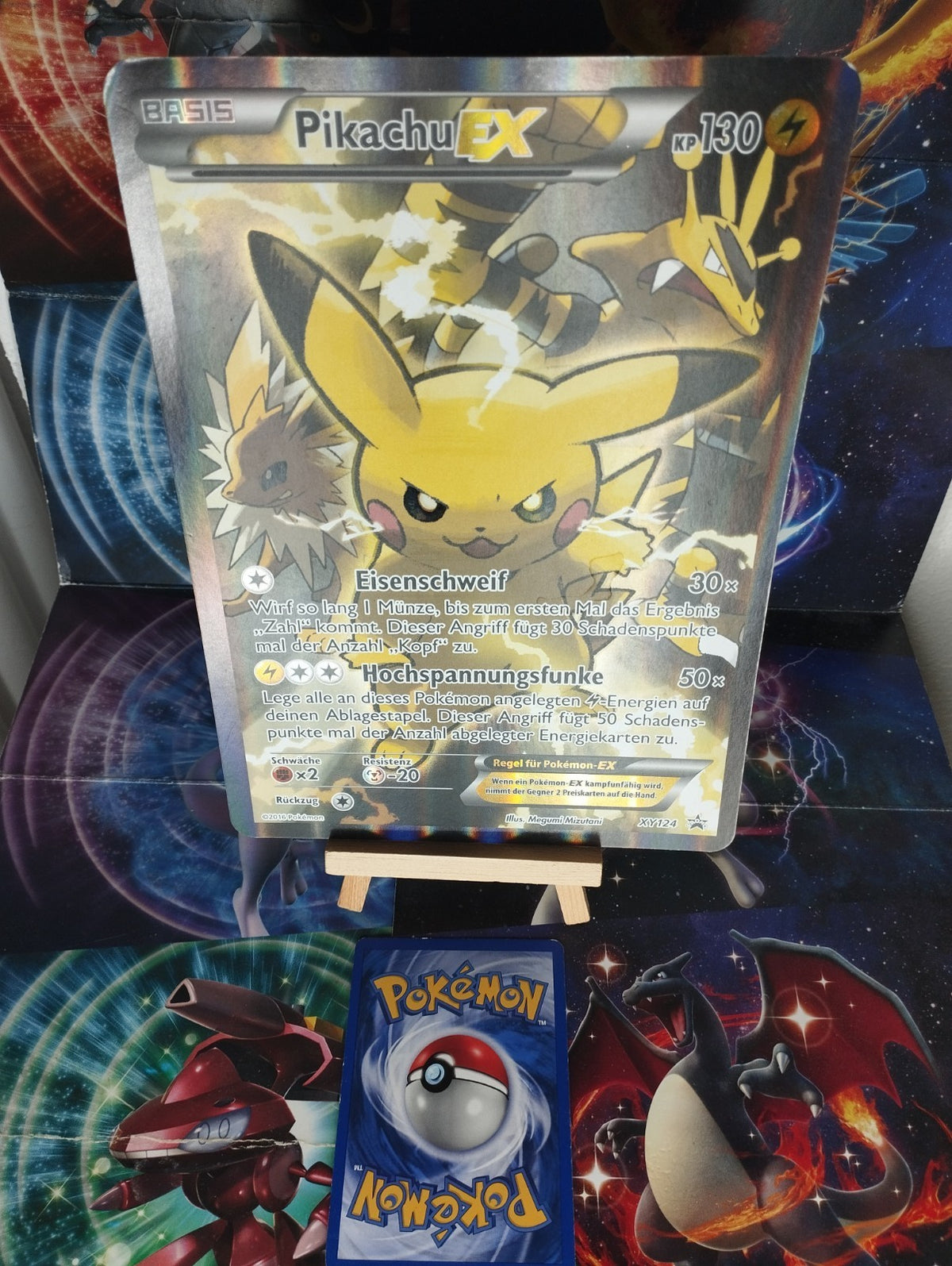 Pokémon Pikachu EX XY124 Promo Jumbo Oversize XXL DE PSA Good Alt Art