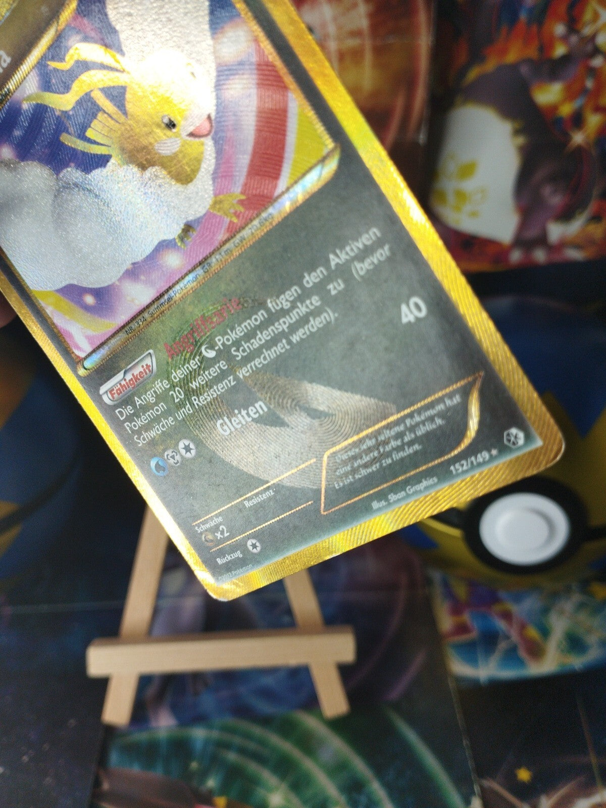 Pokémon Karte Altaria 152/149 Shiny Gold Überschrittene Schwellen DE PSA PL