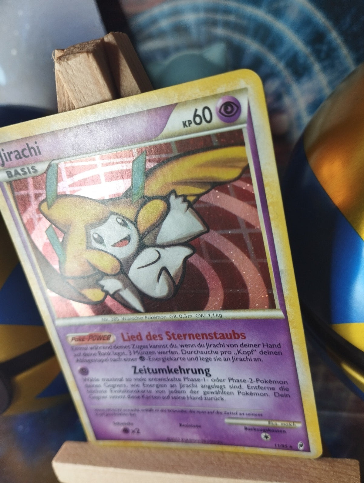 Pokémon Karte Jirachi 11/95 Holo Ruf der Legenden PSA EX Holo Bleed WOTC DE