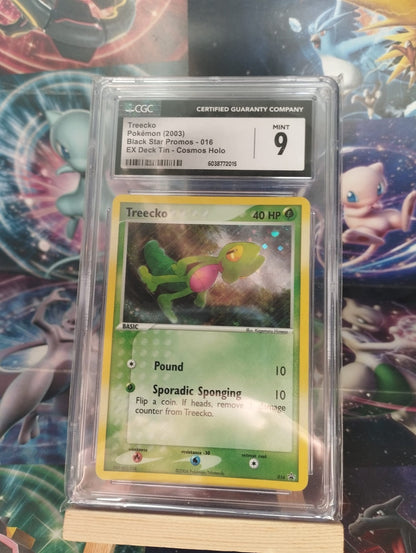 Pokémon Treecko Black Star Promo 016 Cosmos Holo EX Deck Tin PSA CGC 9 PSA EN