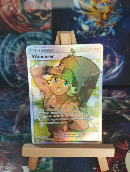 Pokémon Wanderer Trainer Fullart SV85/SV94 Verborgenes Schicksal DE PSA NM
