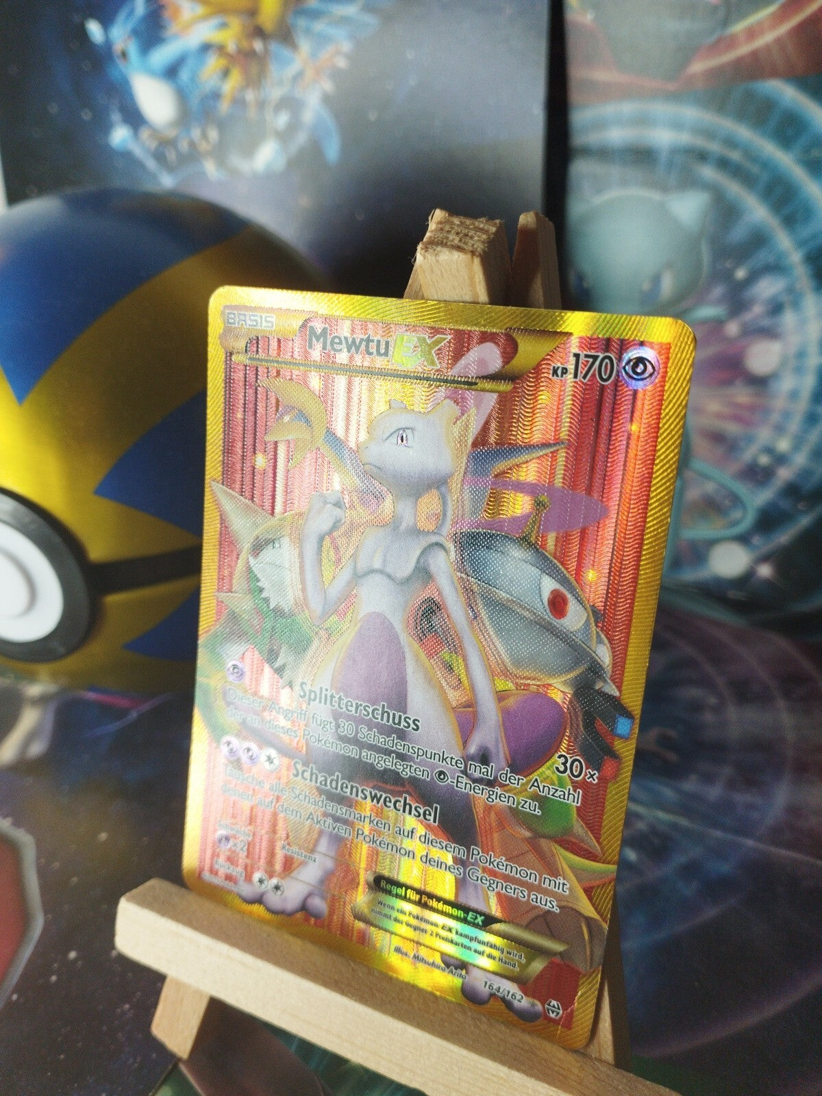 Pokémon Mewtu EX 164/162 XY Turbofieber Breakthrough Mewtwo PSA NM DE