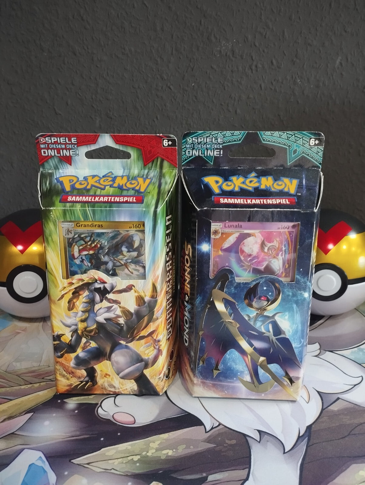 Pokémon Stunde der Wächter Aufziehen der Sturmröte Themendeck x2 Neu OVP DE Set