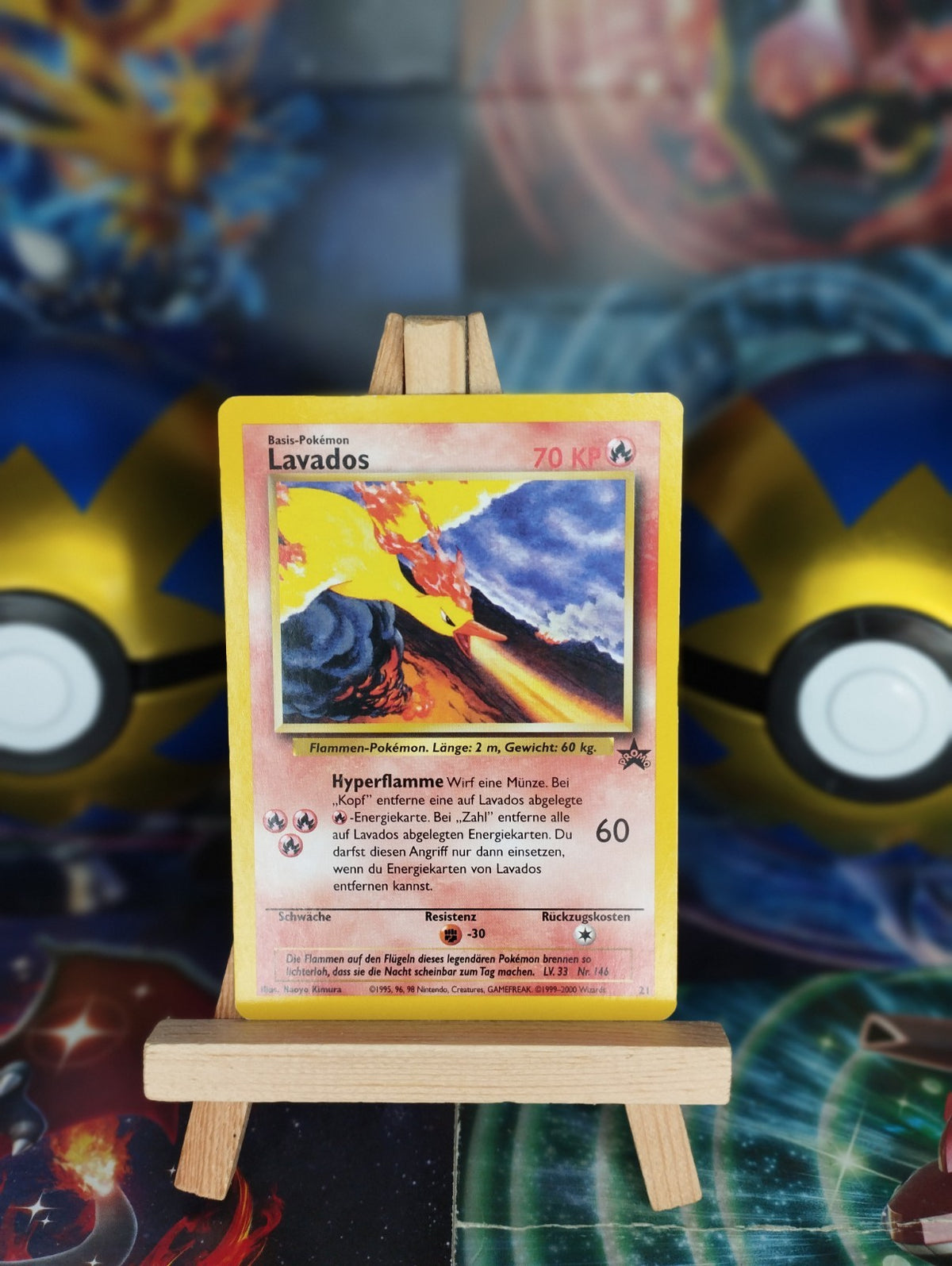 Pokémon Karte Lavados (WP 21) Movie Film Promo WOTC Wizards Moltres PSA DE GD