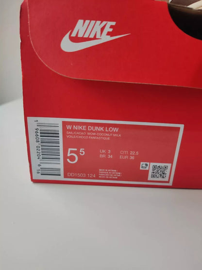 Nike Dunk Low Cacao Wow - DD1503-124 Brandneu, Ungetragen, Größe 36 (US: 5,5)