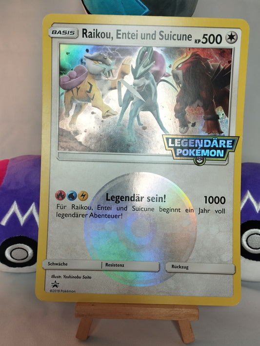 Raikou, Entei und Suicune Promo - Legendäre Pokémon SM Promo (DE) - Unnumbered - Jumbo Oversize - NM/EX