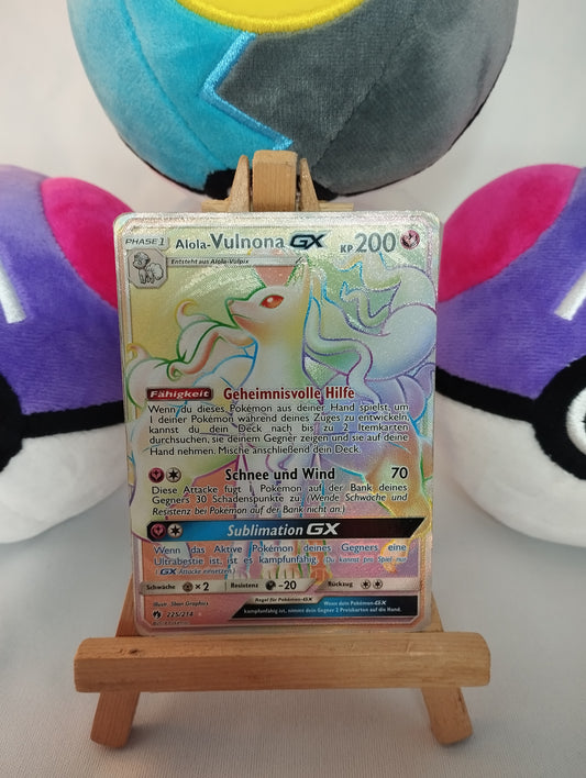 Alola-Vulnona GX - Echo des Donners (DE) - 225/214 - Rainbow - PL