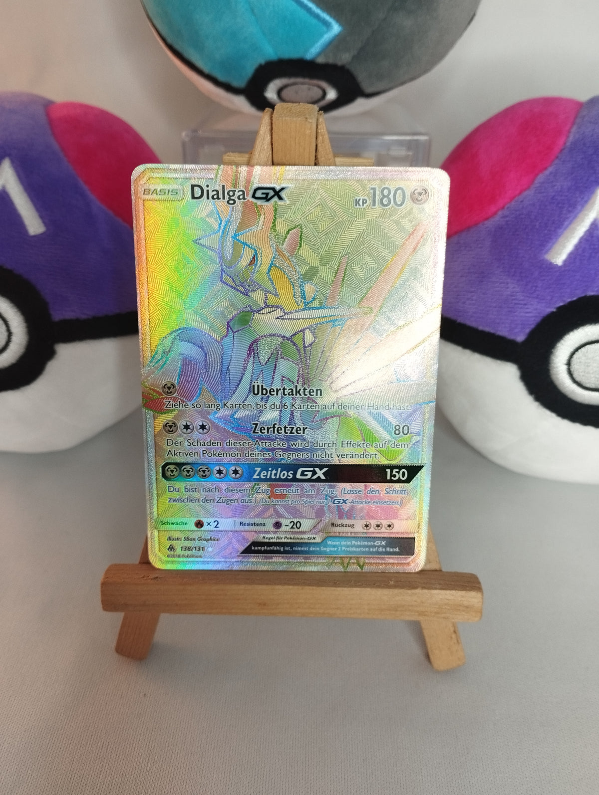 Dialga GX - Grauen der Lichtfinsternis (DE) - 138/131 - Rainbow - EX/GD