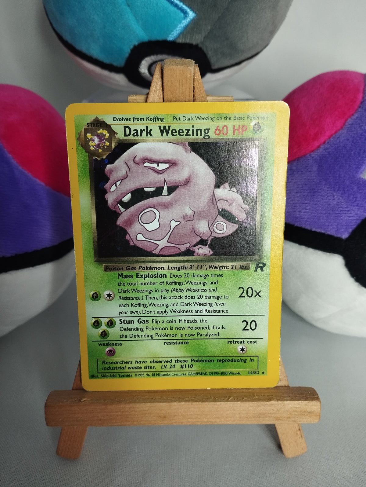 Dunkles Smogmog (Dark Weezing) - Team Rocket (EN) - 14/82 - Holo - PL