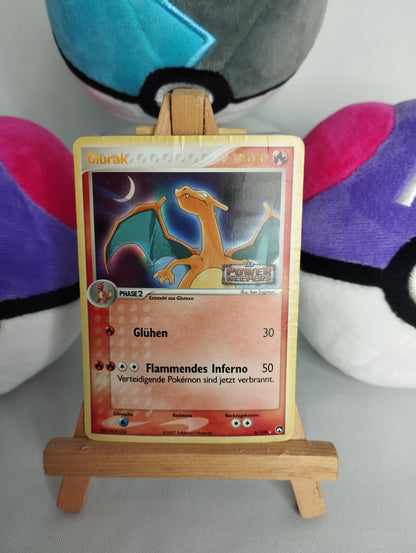Pokémon Karte Glurak 6/108 Reverse Holo Stamp ex Power Keepers PSA Charizard PL