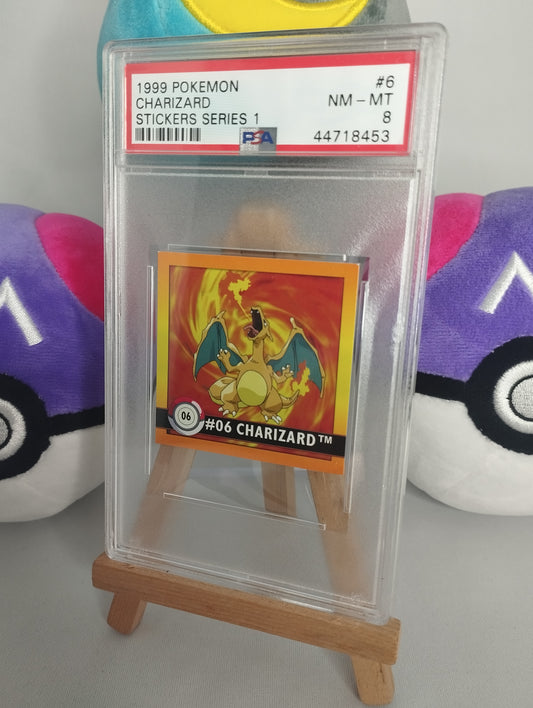 Glurak (Charizard) - Stickers Series 1 (EN) - #6 - Sticker - PSA 8