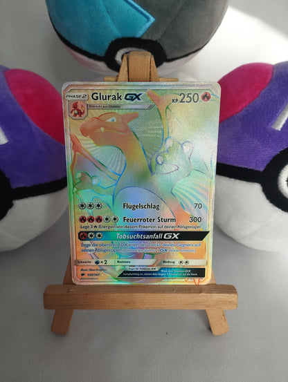 Glurak GX - Nacht in Flammen (DE) - 150/147 - GX Rainbow - LP