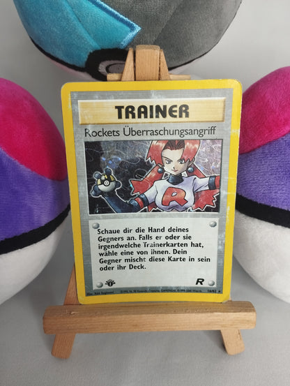 Rockets Überraschungsangriff - Team Rocket (DE) - 16/82 - 1. Edition Holo - PL-
