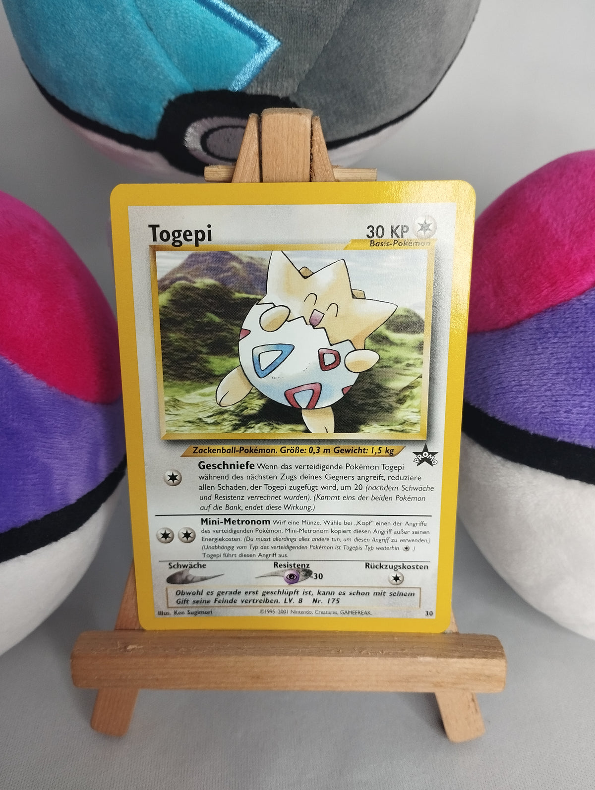 Pokémon Karte Togepi (WP 30) WOTC Wizards Promo 30 PSA DE EX-