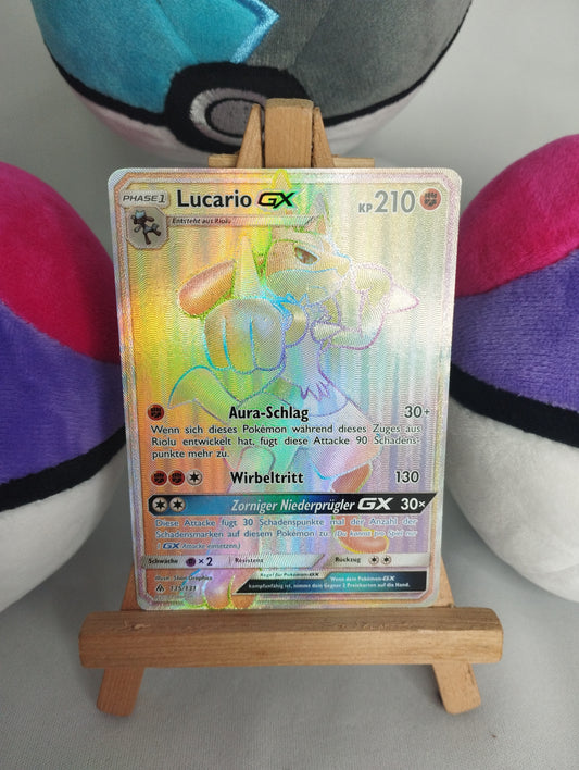 Lucario GX - Grauen der Lichtfinsternis (DE) - 135/131 - Rainbow - NM/EX