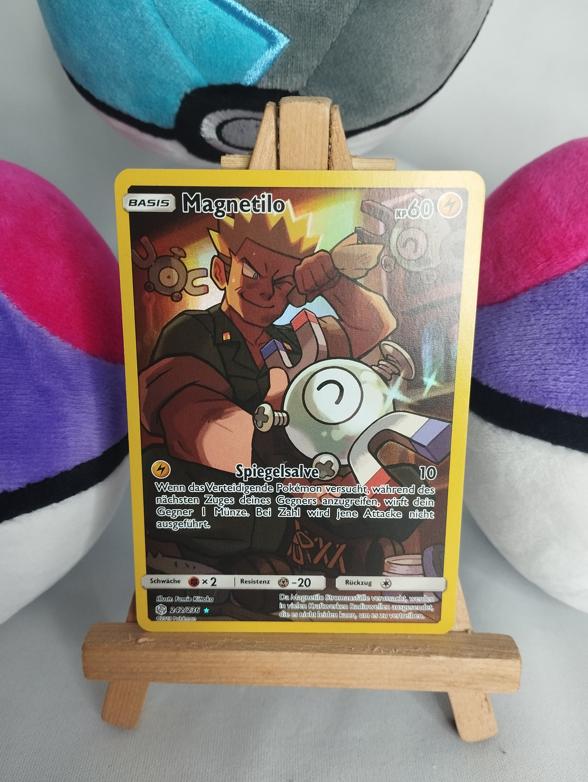Pokémon Magnetilo 242/236 Welten im Wandel DE PSA Character Rare NM EX
