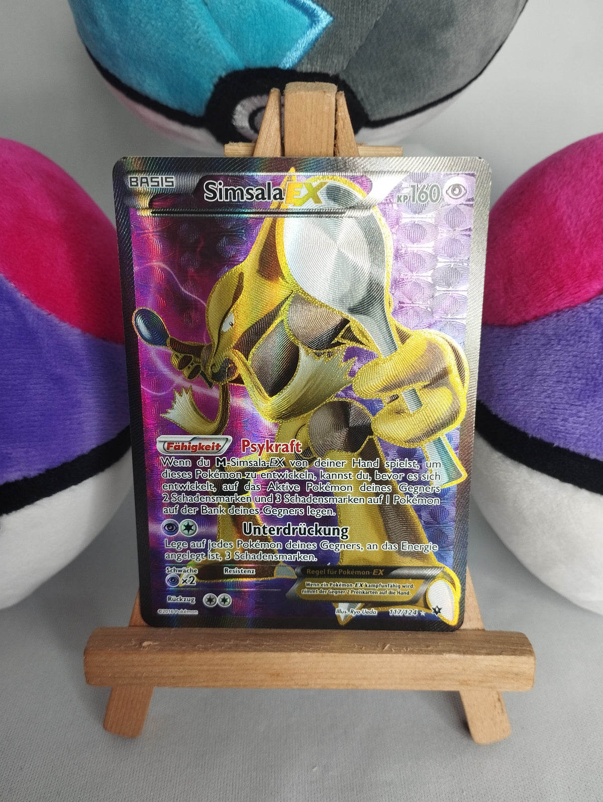 Simsala EX - XY Schicksalsschmiede (DE) - 117/124 - EX Full Art - NM/EX