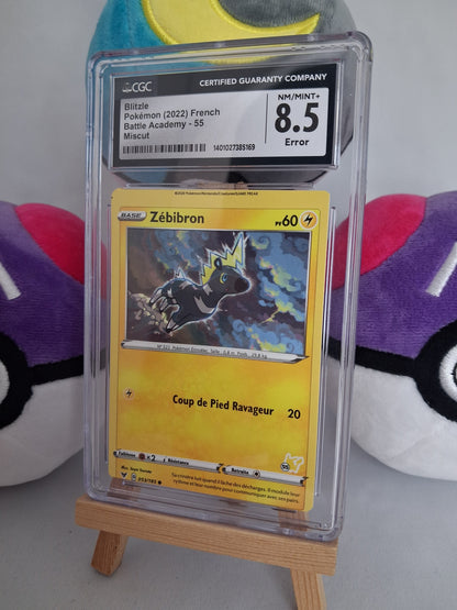 Blitzle (Zébibron) - Battle Academy Deck (FR) - 053/185 55 - Stamped - Miscut Error - CGC 8.5
