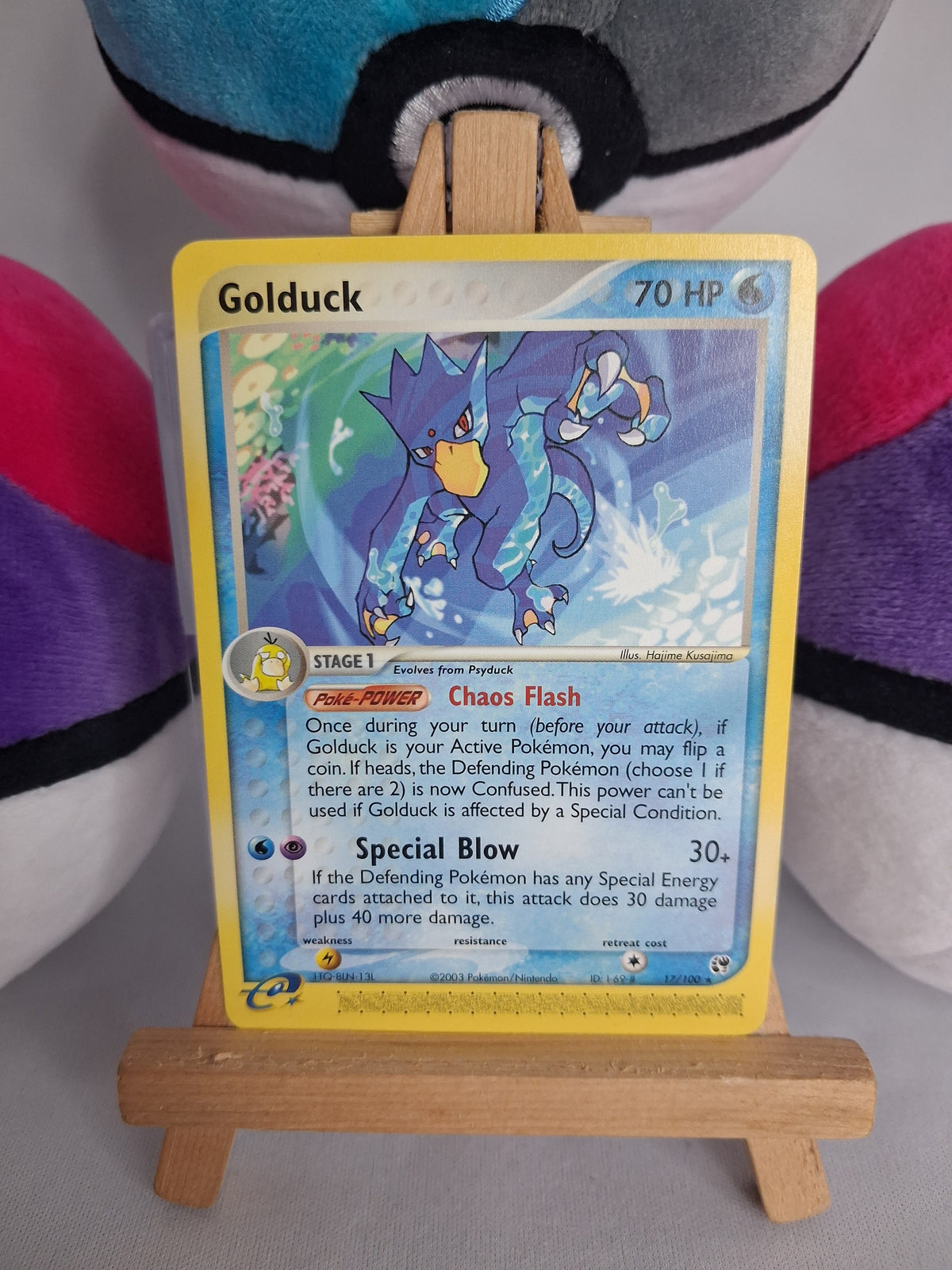 Entoron (Golduck) - ex Sandsturm (EN) - 17/100 - Non Holo - EX+